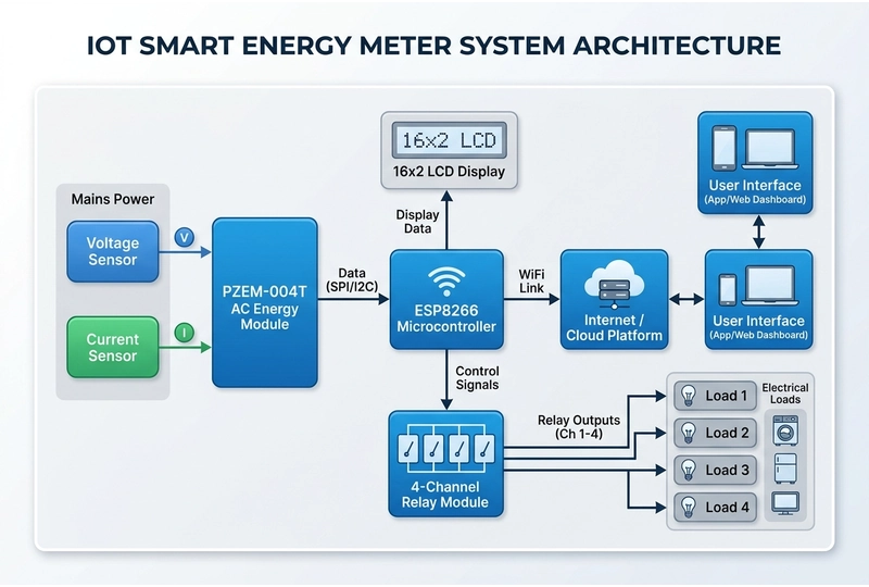 IoT-Based Smart Energy Meter for Real-Time Power Monitoring and Control - Complete Project Package - Image 3