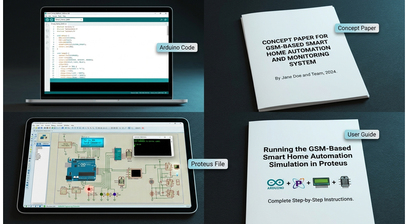 GSM-Based Smart Home Automation & Monitoring System - Image 1