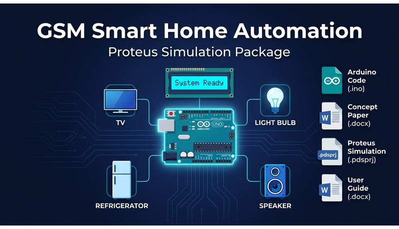 GSM-Based Smart Home Automation & Monitoring System