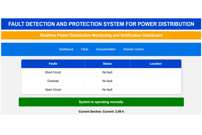 Fault Detection and Protection System for Power Distribution –  Project Starter Kit - Image 1